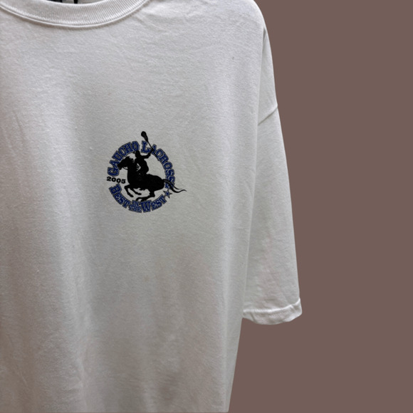 Gaucho Lacrosse Tee | 2005 Graphic White | Size L | Vintage - Picture 3 of 4